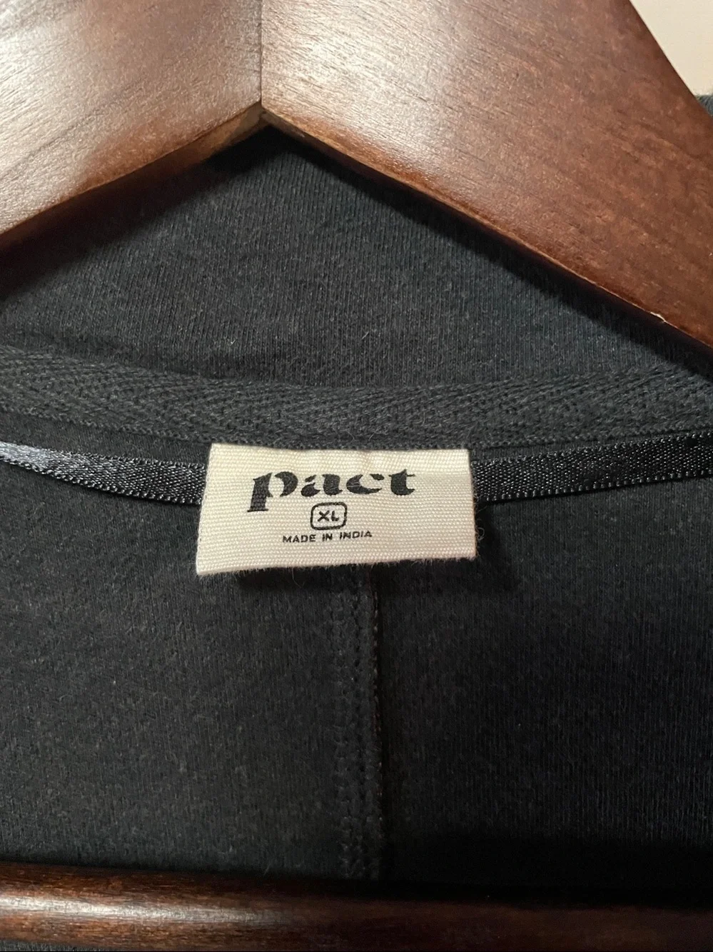 Pact Organic Cotton Relaxed Blazer In Charcoal Heather Gray Size XL.